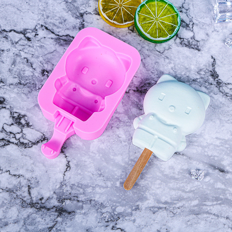 Kitten popsicle mold