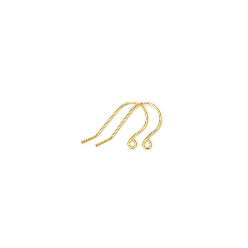 gold 0.6/9 word ear hook/pair