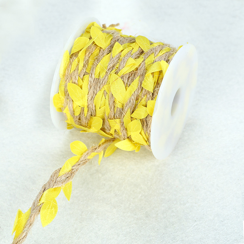 Simulation hemp rope (yellow) 10 meters/roll