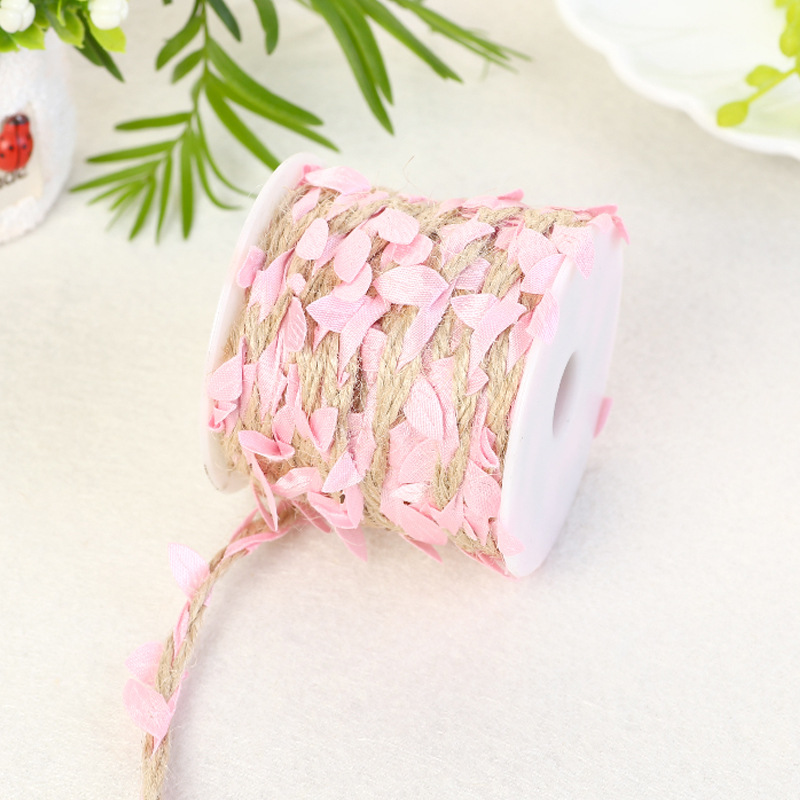 Simulation hemp rope (pink) 10 meters/roll