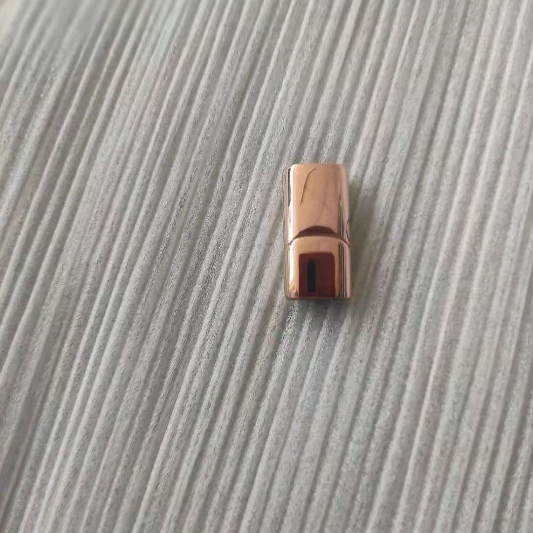 21:polished rose gold color 10x5mm