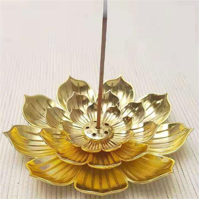 Big lotus incense stick golden 3 layers