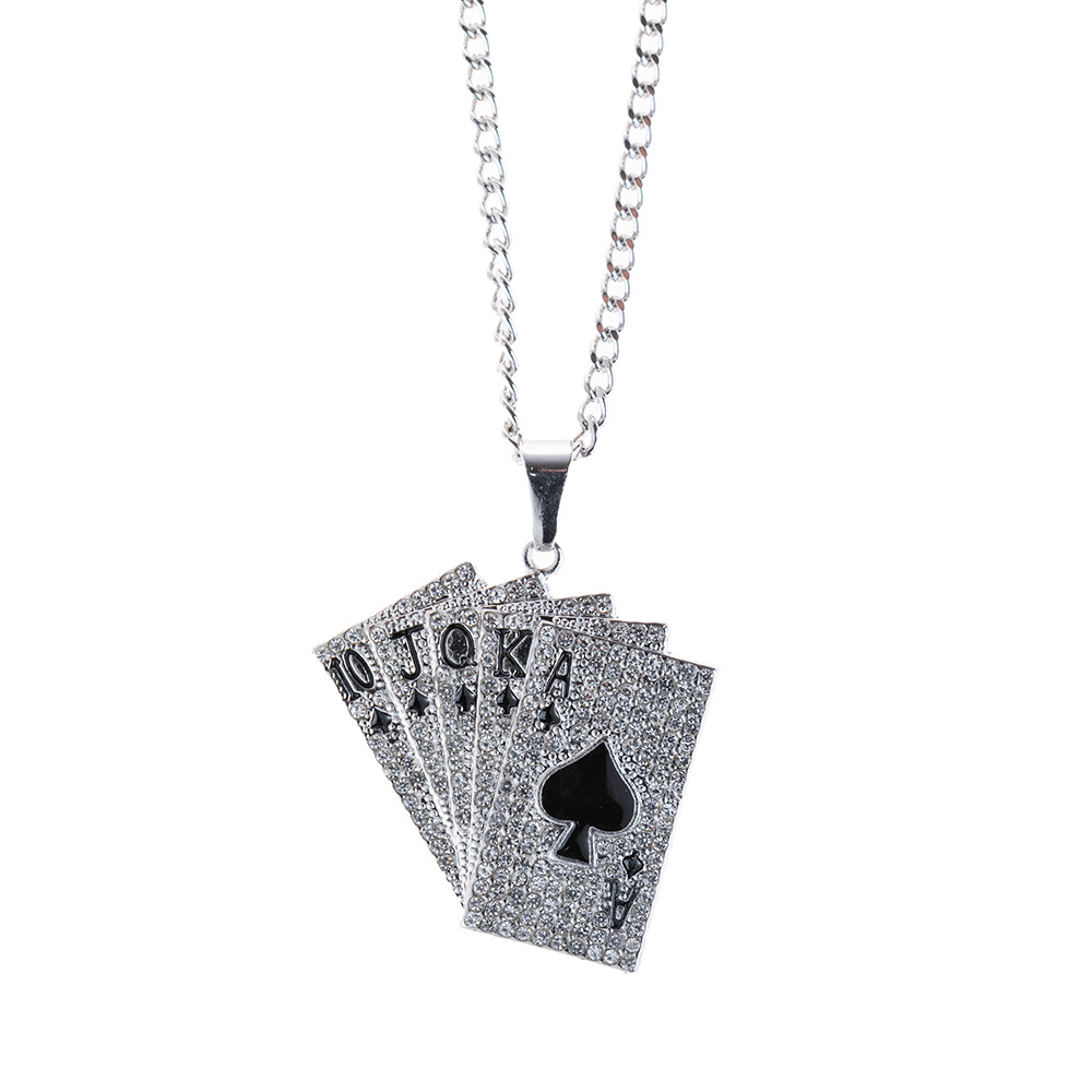 2:Silver, Poker, with rhinestone