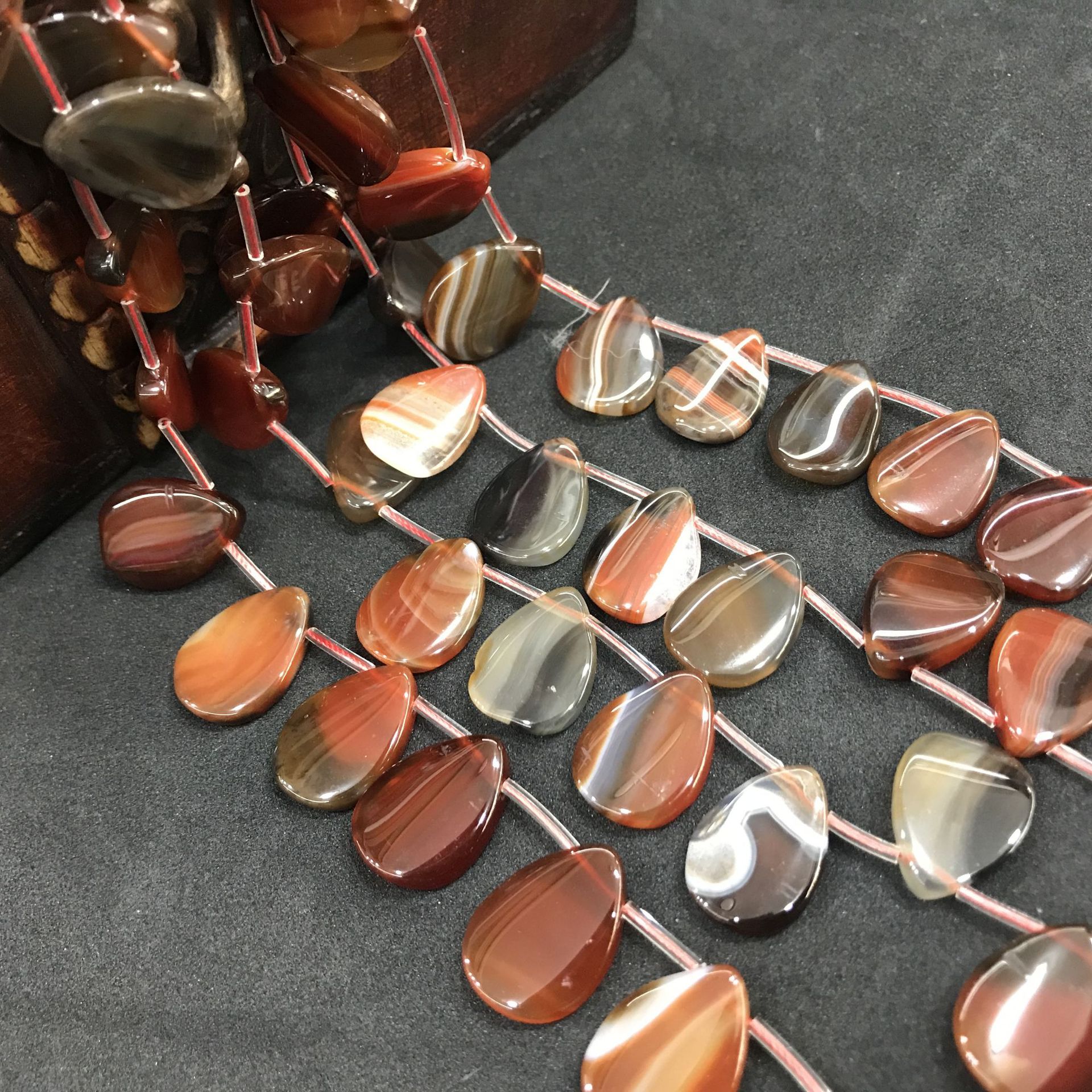 Coffee striped agate