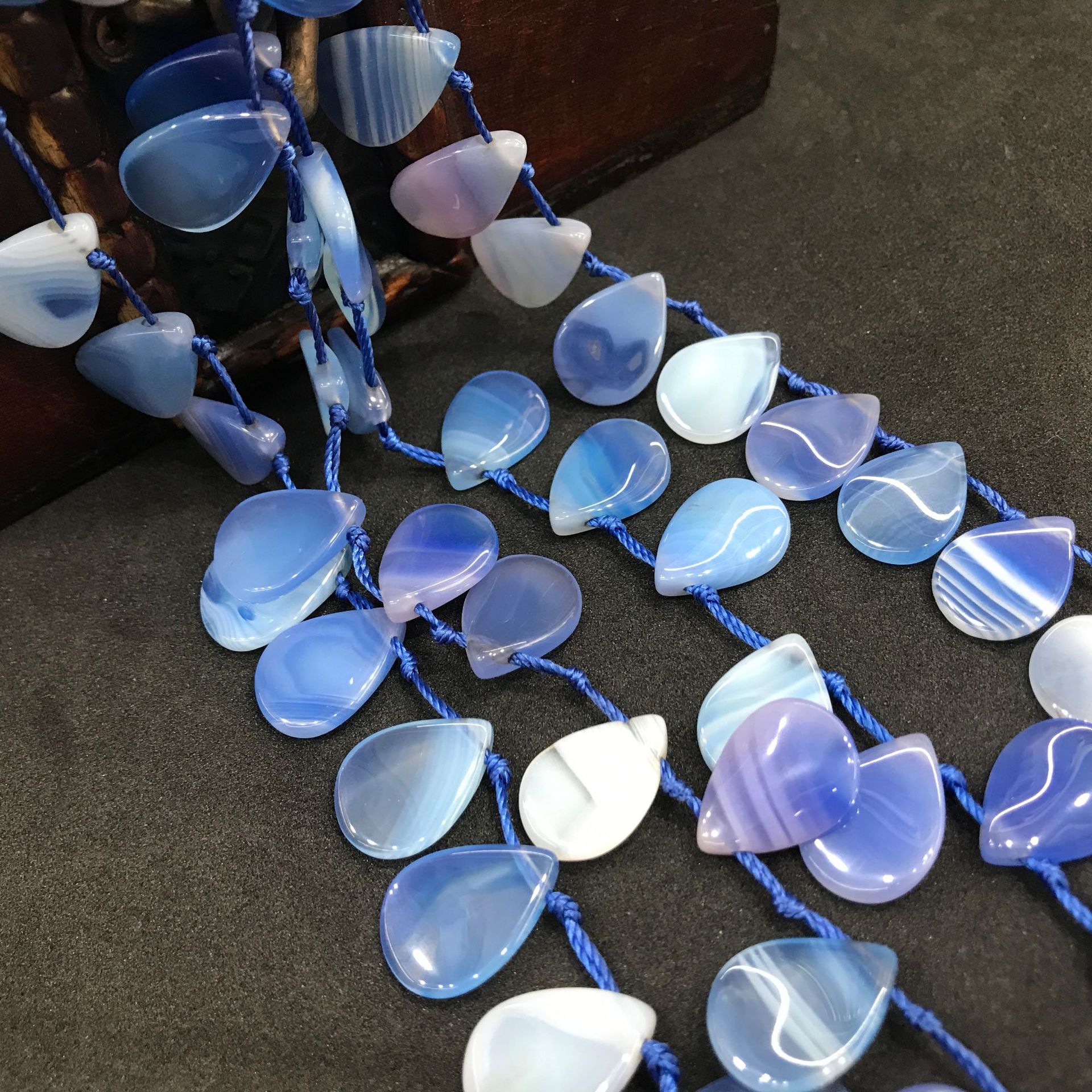 Blue striped agate