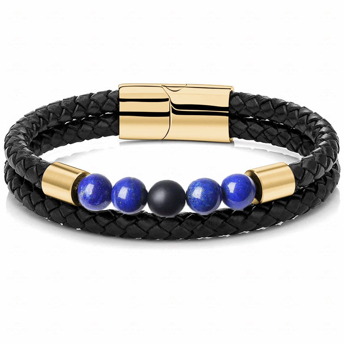 Matte Black Stone/lapis lazuli