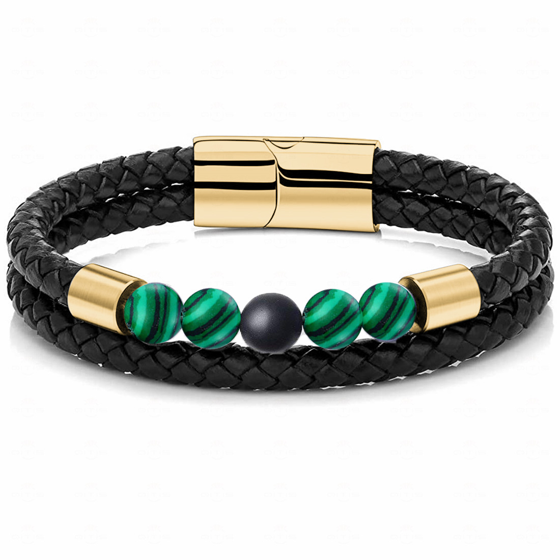 Matte Black Stone/malachite