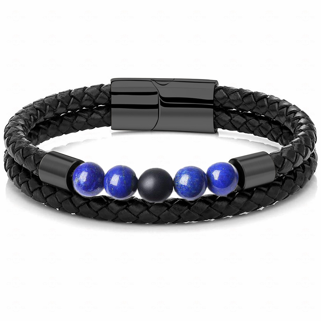 Matte Black Stone/lapis lazuli