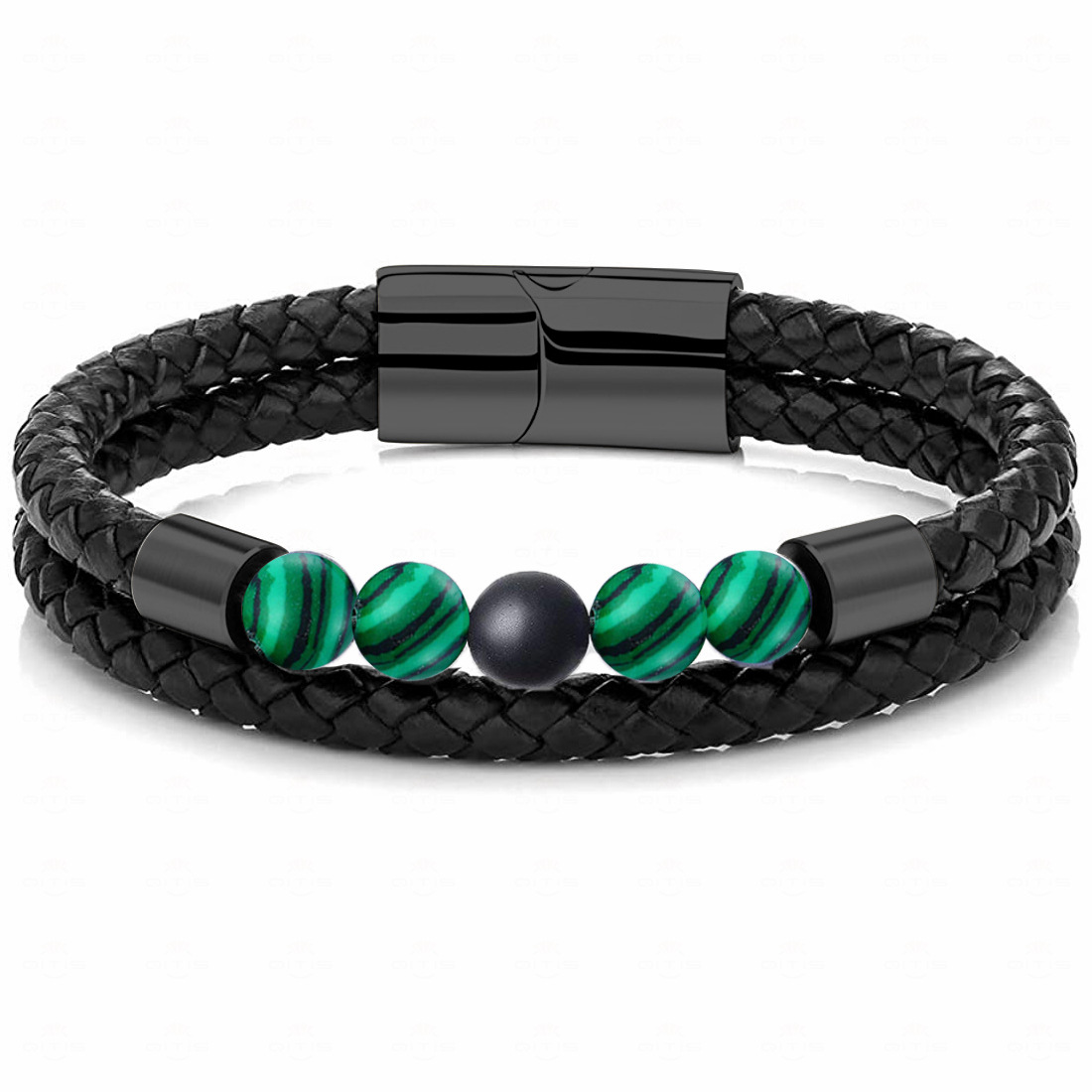 Matte Black Stone/malachite