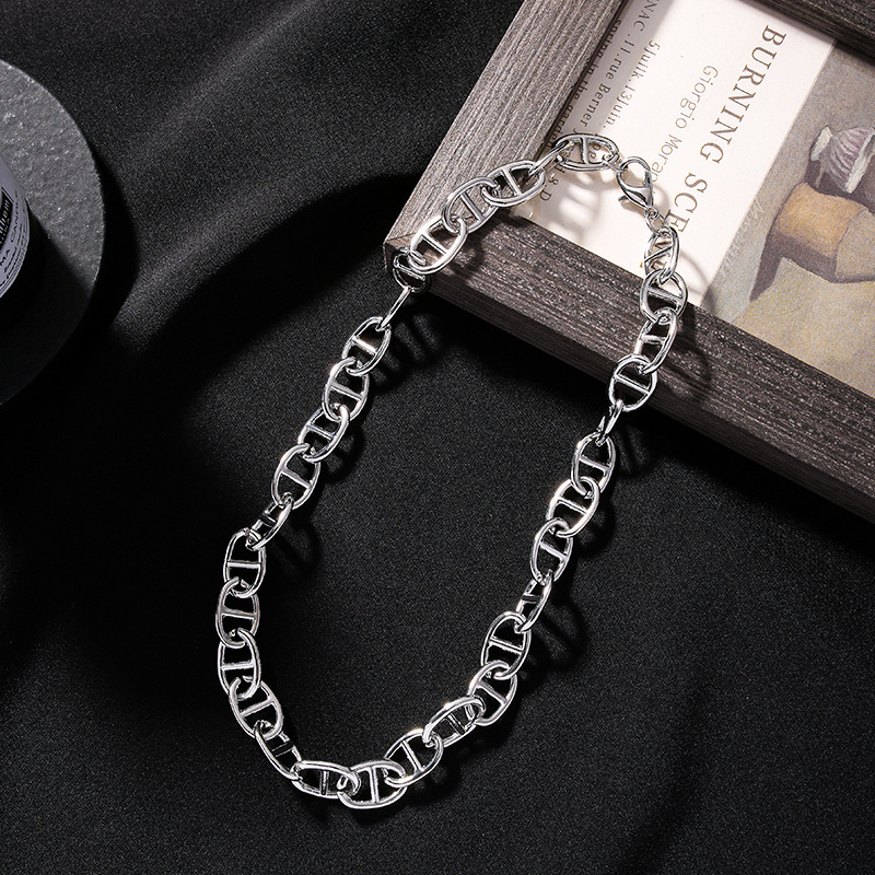 French retro chain - silver (titanium steel)