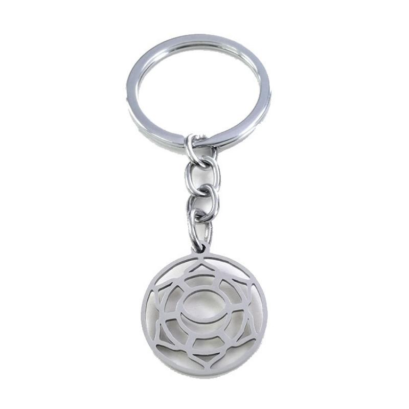 Silver pendant with key chain