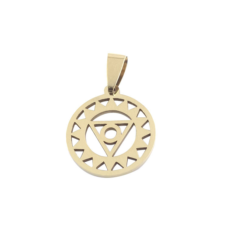 5:Gold Throat Wheel Pendant