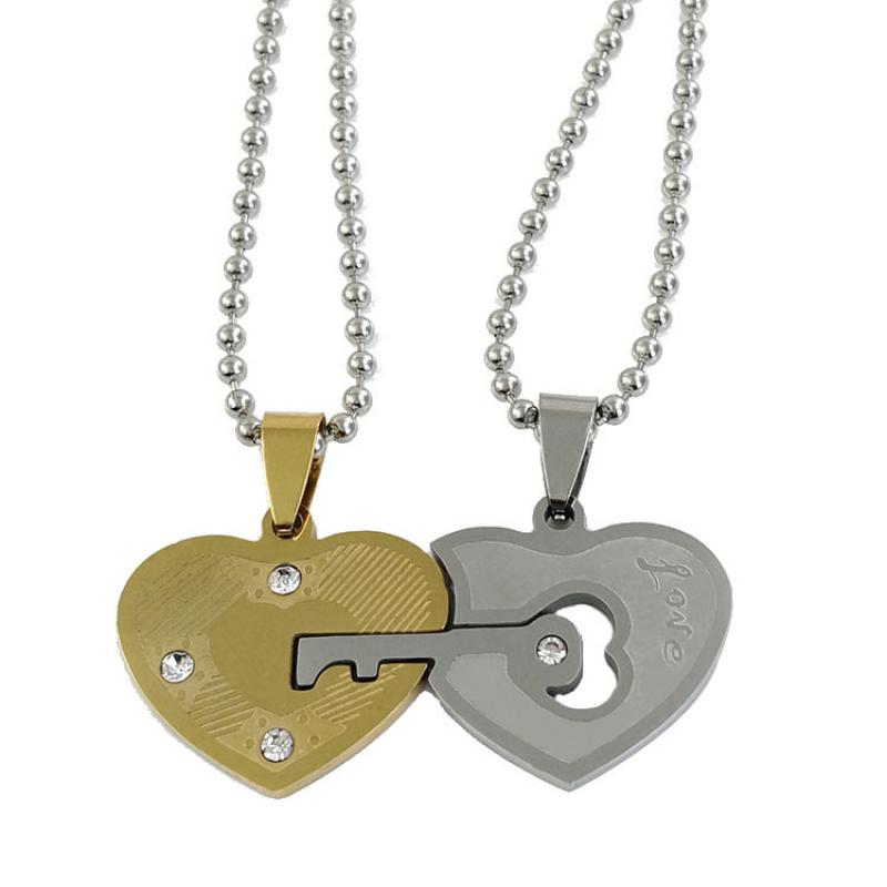 Couples pendant + round bead chain