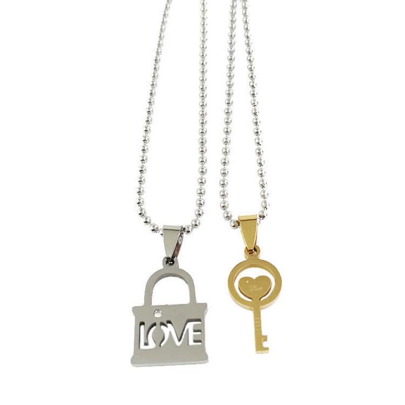 Couples pendant + round bead chain