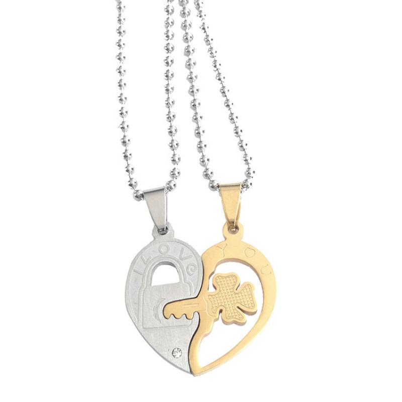 Couples pendant + round bead chain