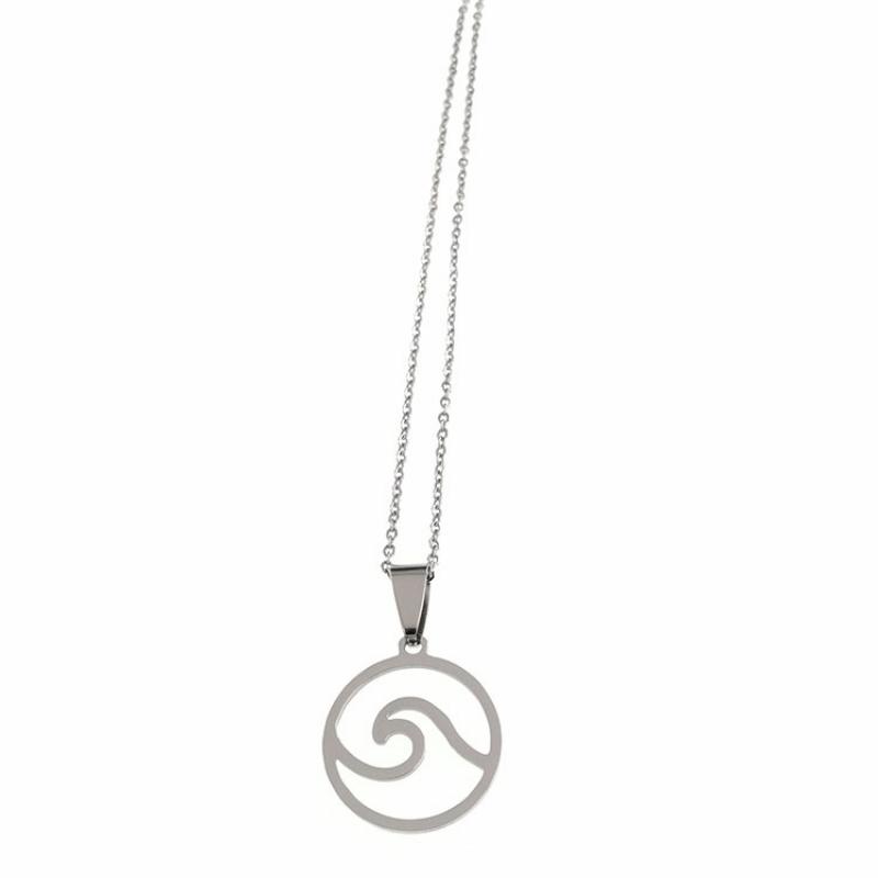 Silver pendant with O chain