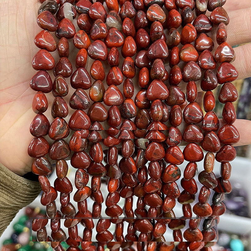 4:Natural rainbow stone heart shape