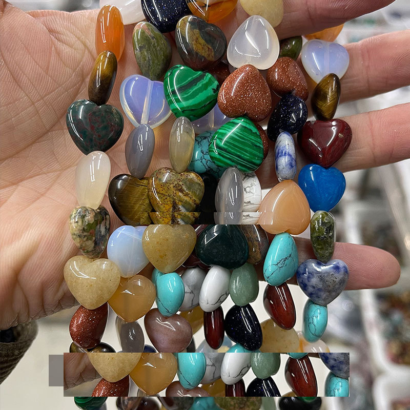 4:Mixed color stone heart shape