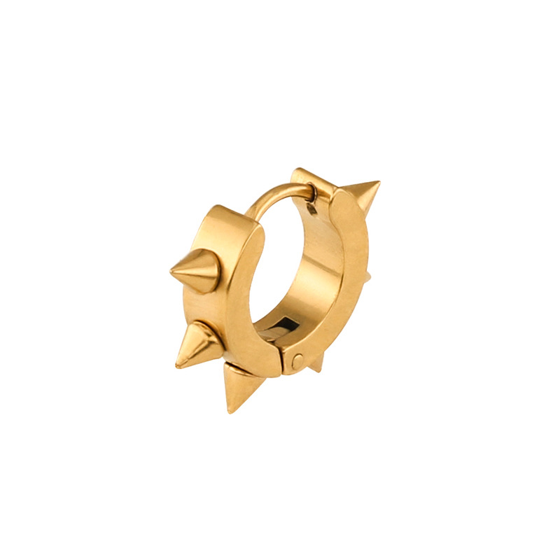 gold color plated,huggie hoop earring