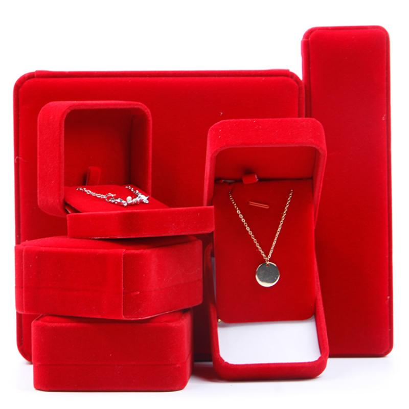 Large Red flannel Box Locket (7*10*3.6cm)