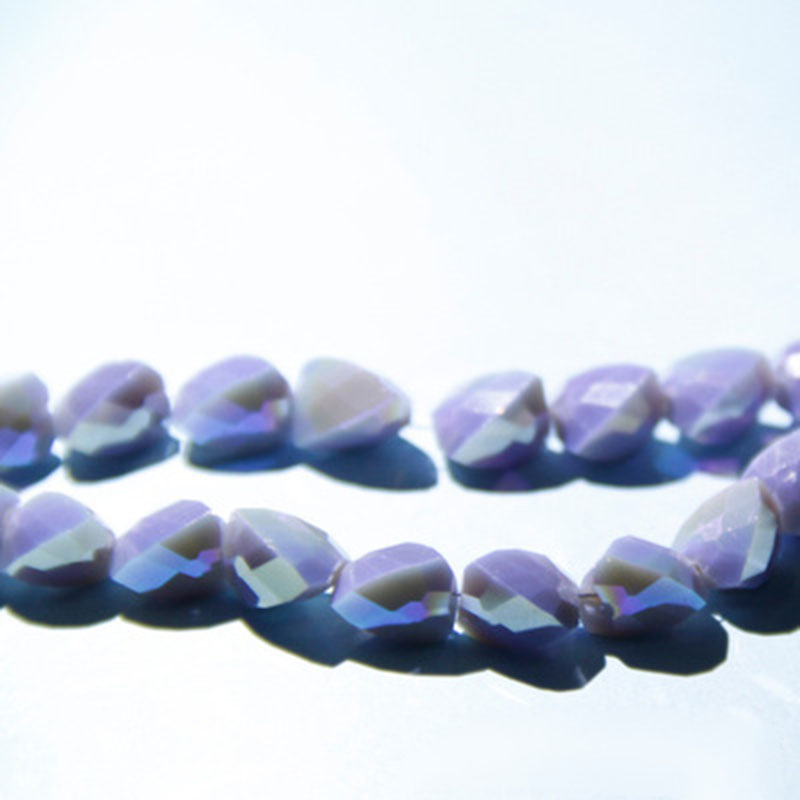 Purple jade electroplating 6mm 80 pieces a