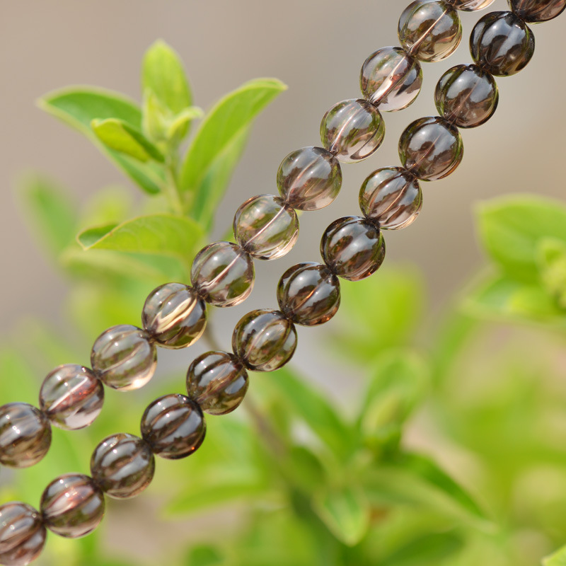 12 mm tea-coloured crystal