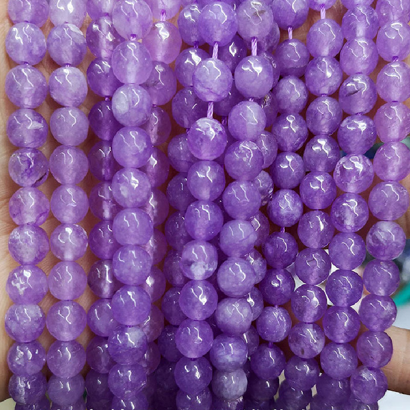 light purple 8mm about 46pcs