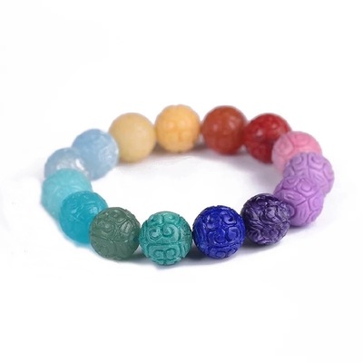 6:12mm Multi - treasure back bracelet