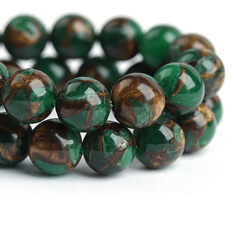 Green gold stone 6mm