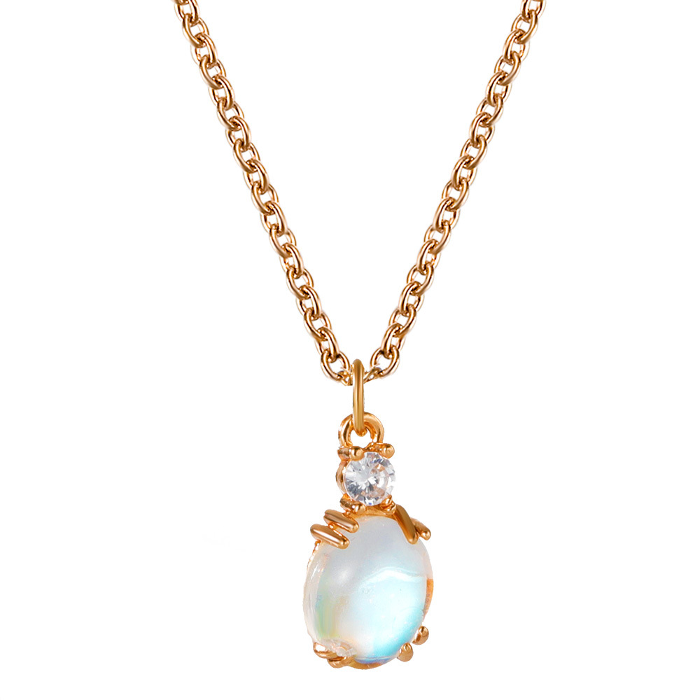 KC gold, moonstone