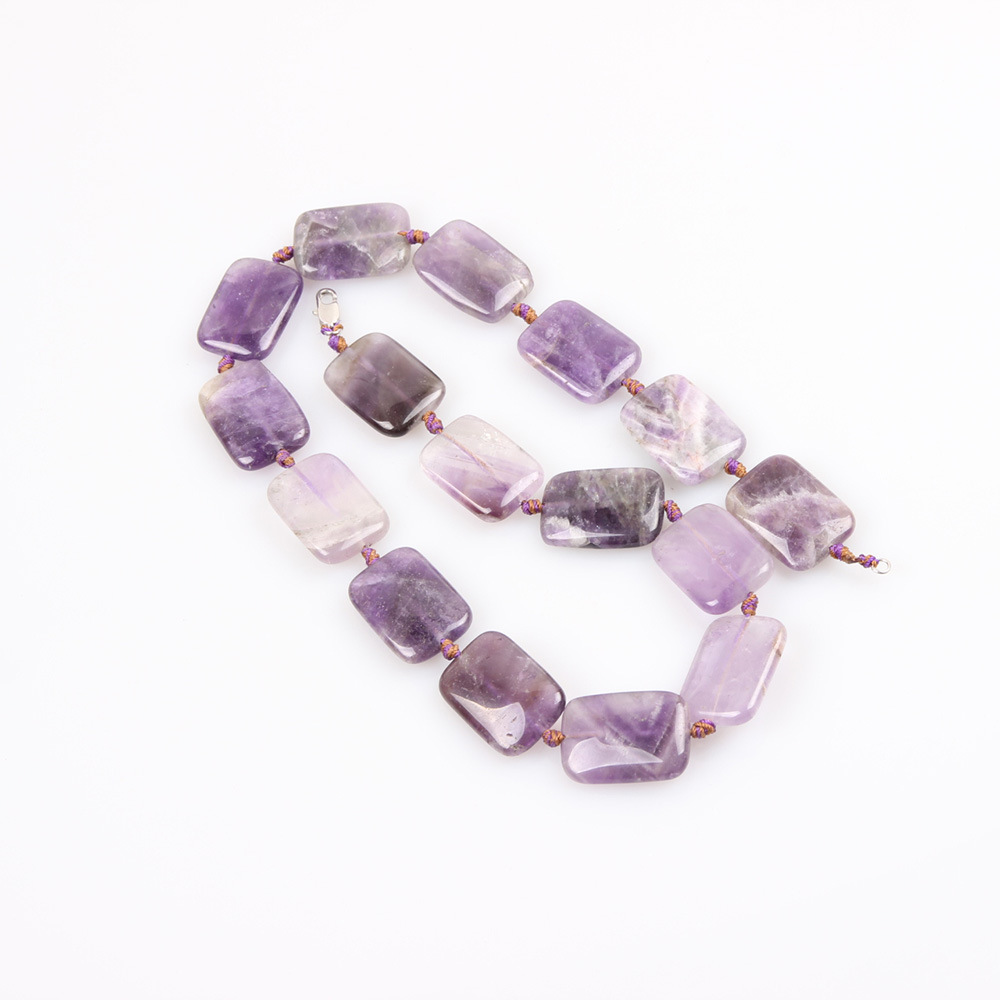 1:Amethyst rectangular about 18*25*6mm