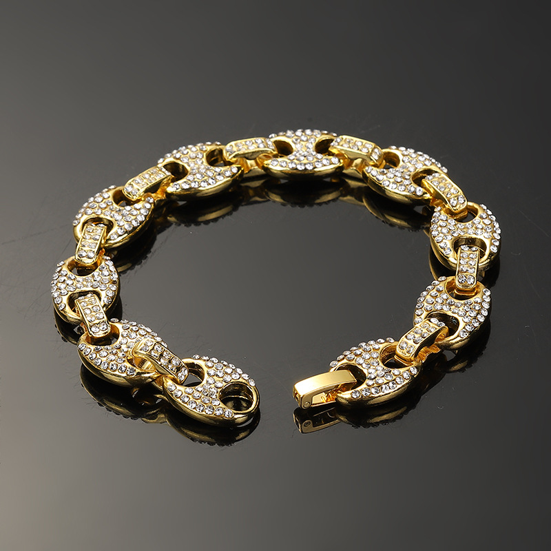 1:Bracelet gold 8inch