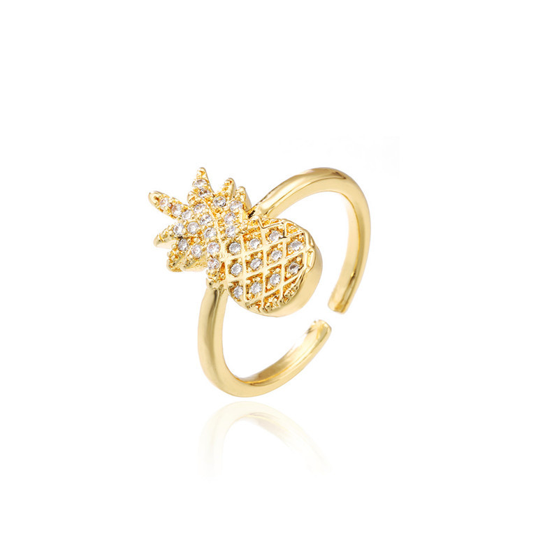 gold color with crystal cubic zirconia