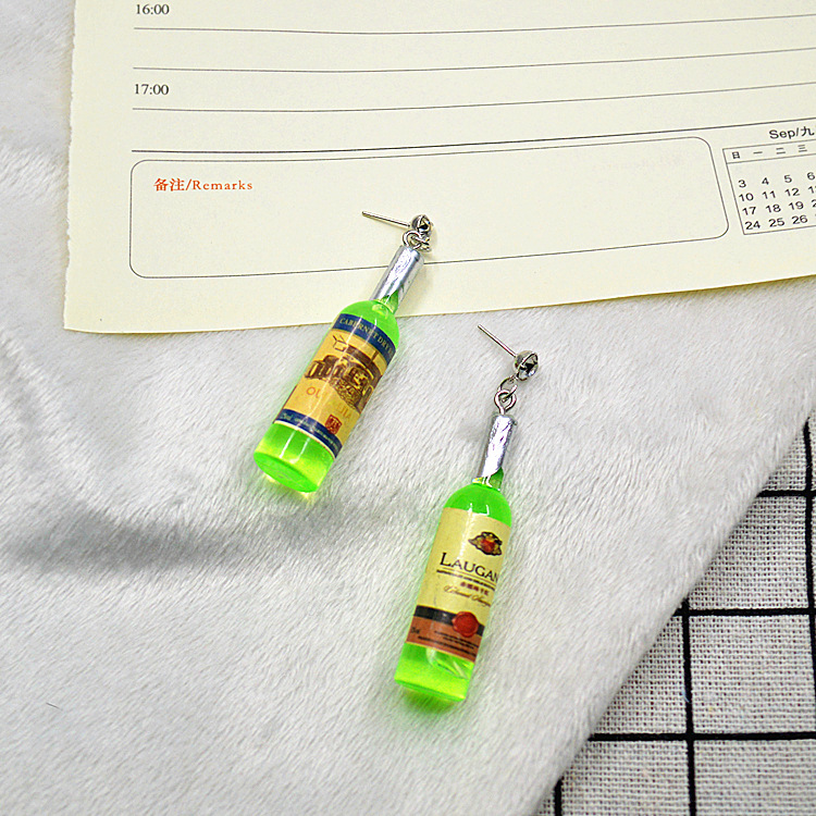 2:Ear studs green 6cm