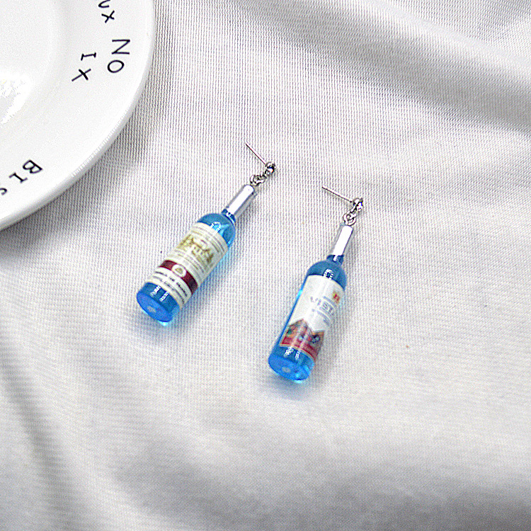 13:Ear studs blue 6cm