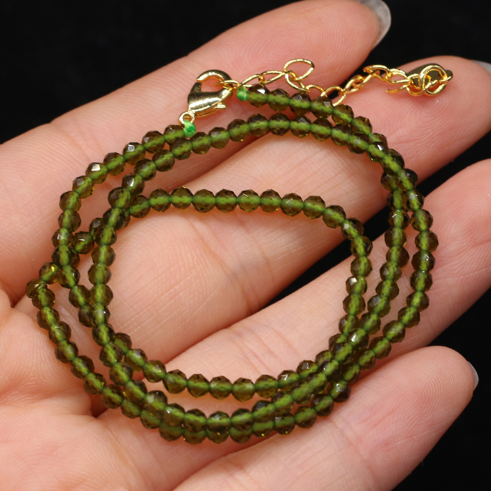 Dark green 3mm length 38+5cm