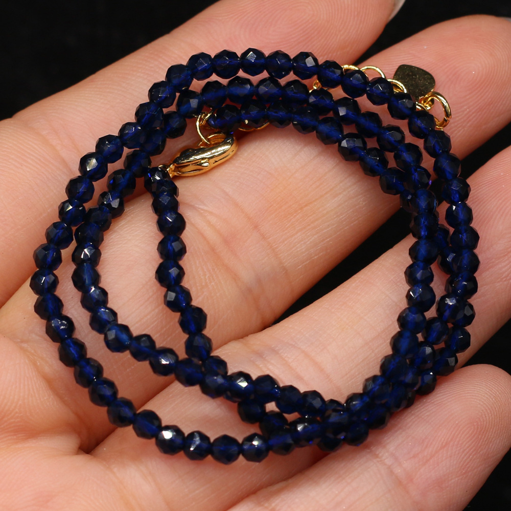 Dark blue 3mm length 38+5cm