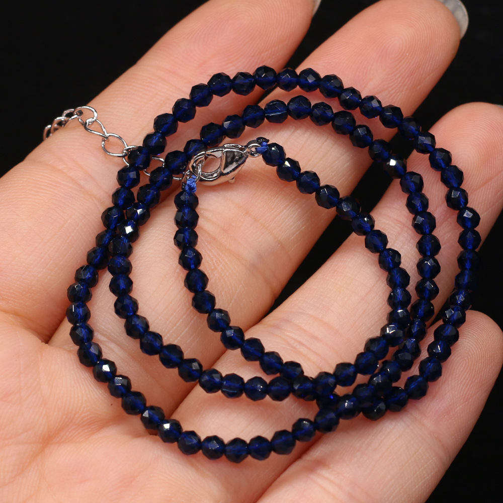 Dark blue 3mm length 38+5cm