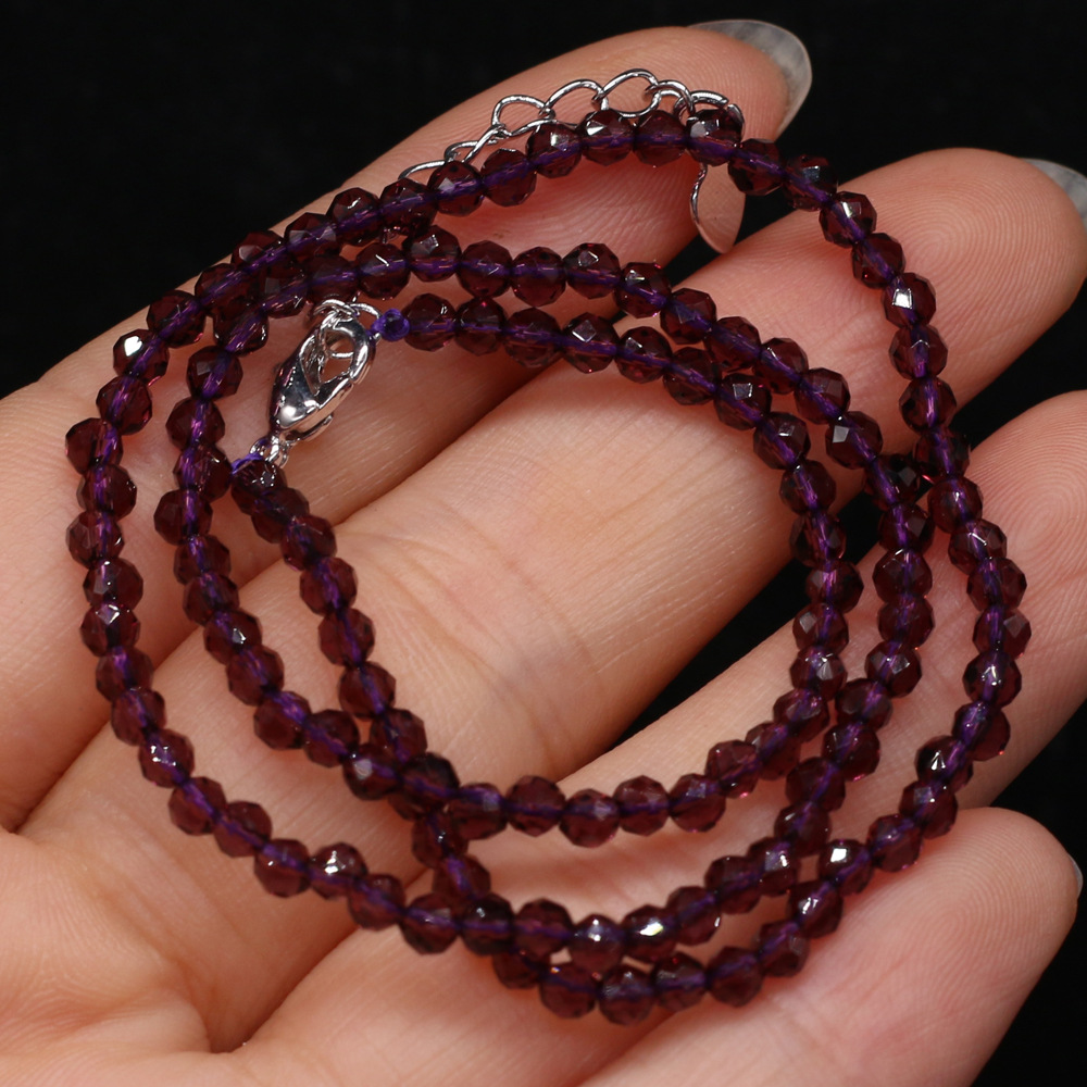 Purple 3mm length 38+5cm