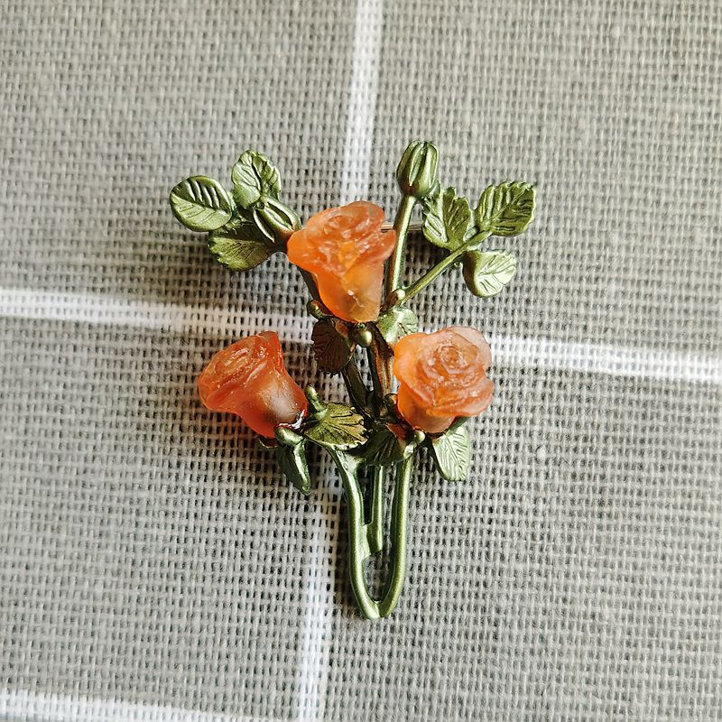 orange brooch 40mm*30mm