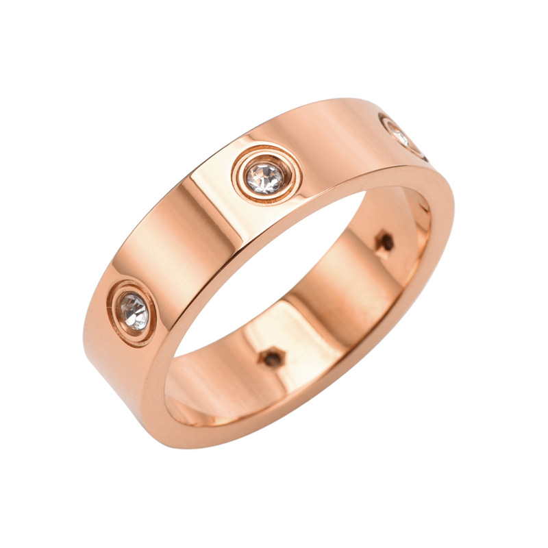 6:rose gold color,6mm