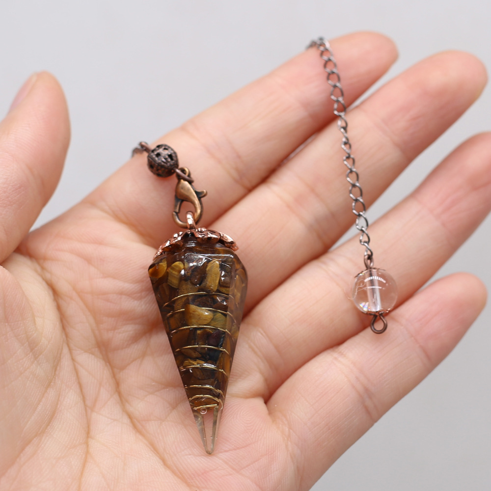 Tiger's eye stone is 17x45mm and 22cm long