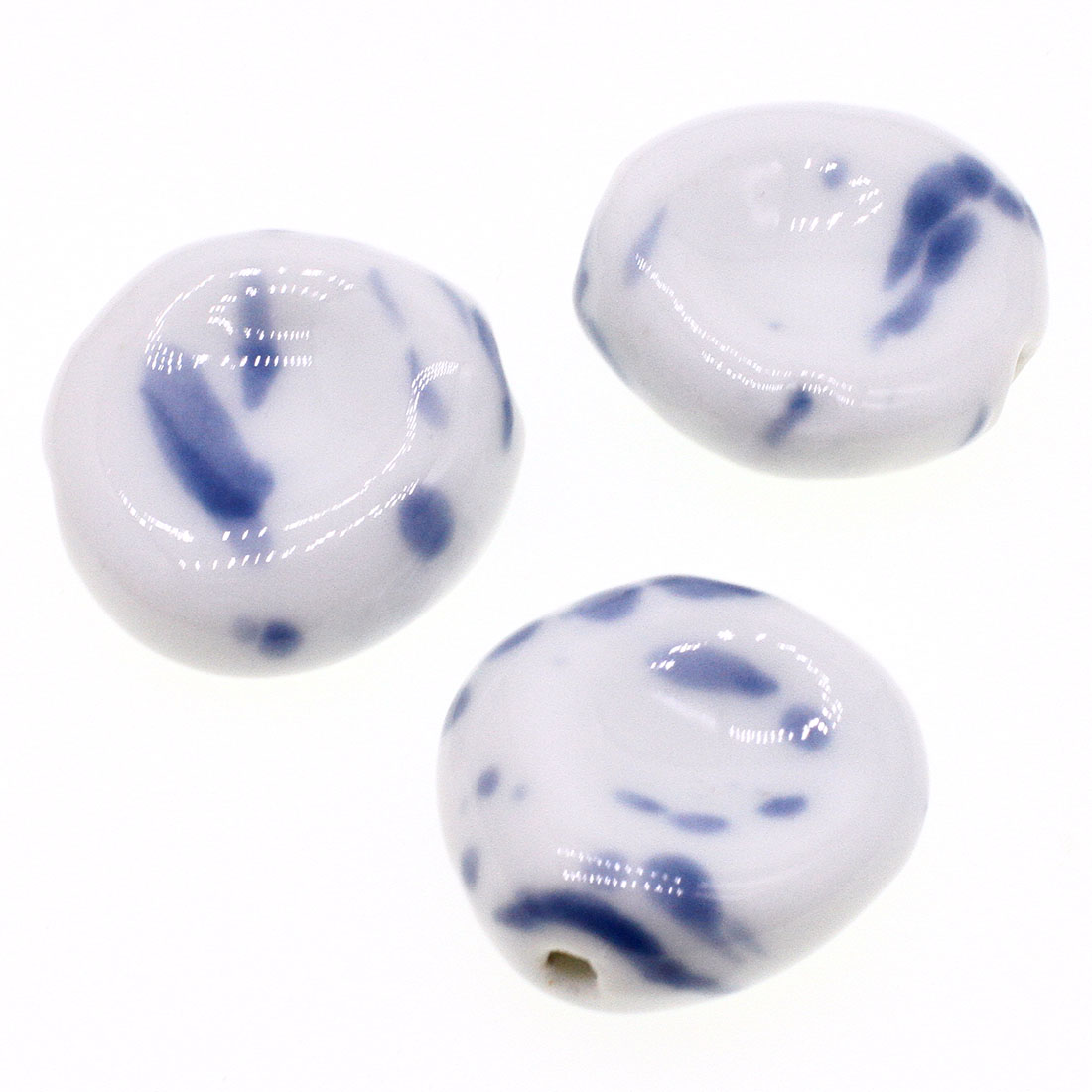Blue and white
