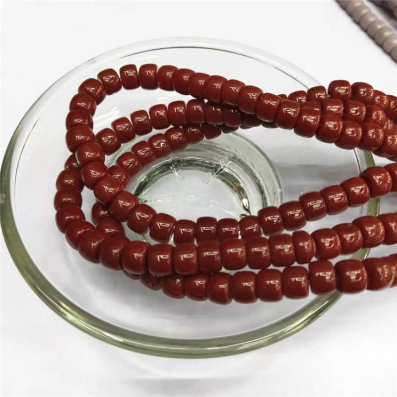 Red brown 6*8mm (66 pieces per treaty)