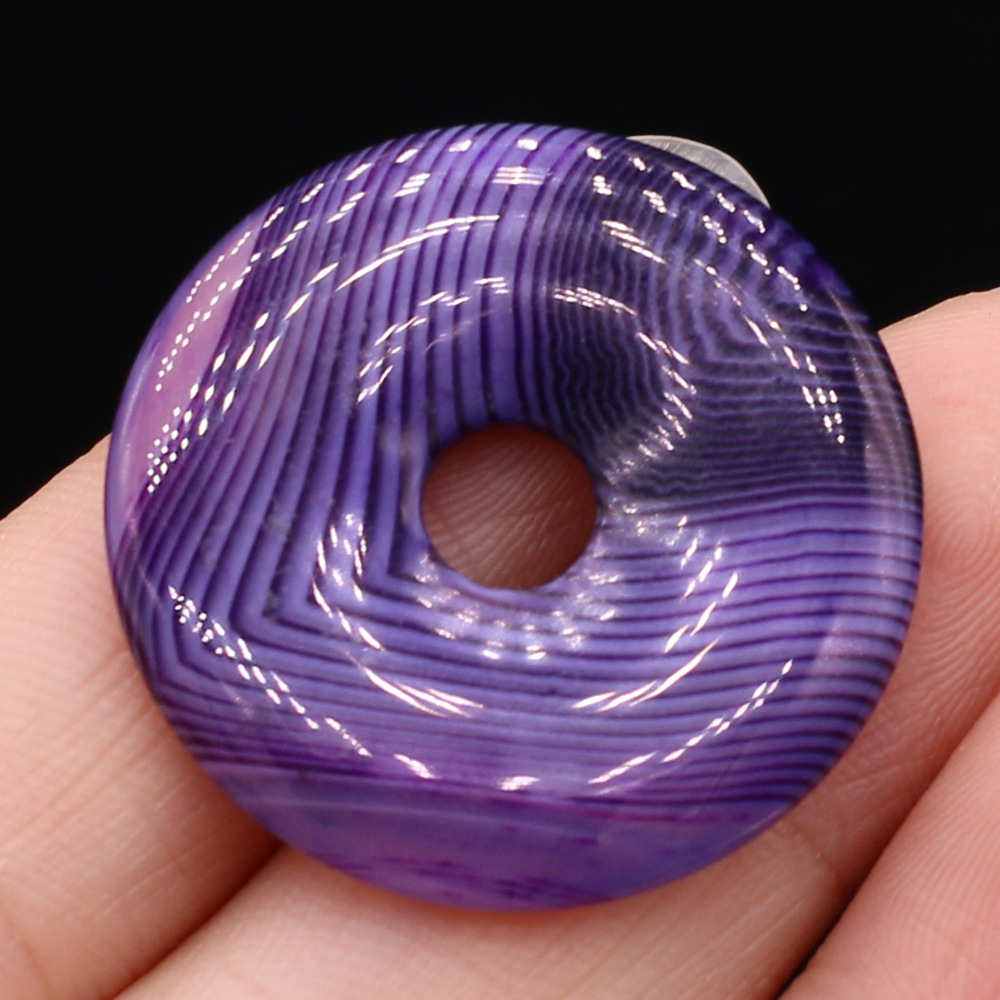 Purple striped agate