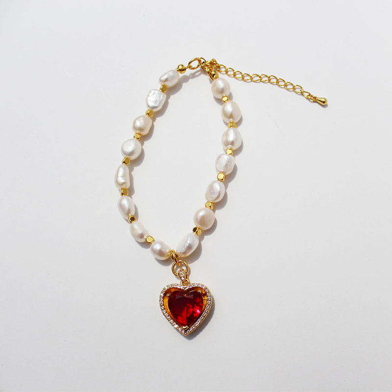 Red heart bracelet