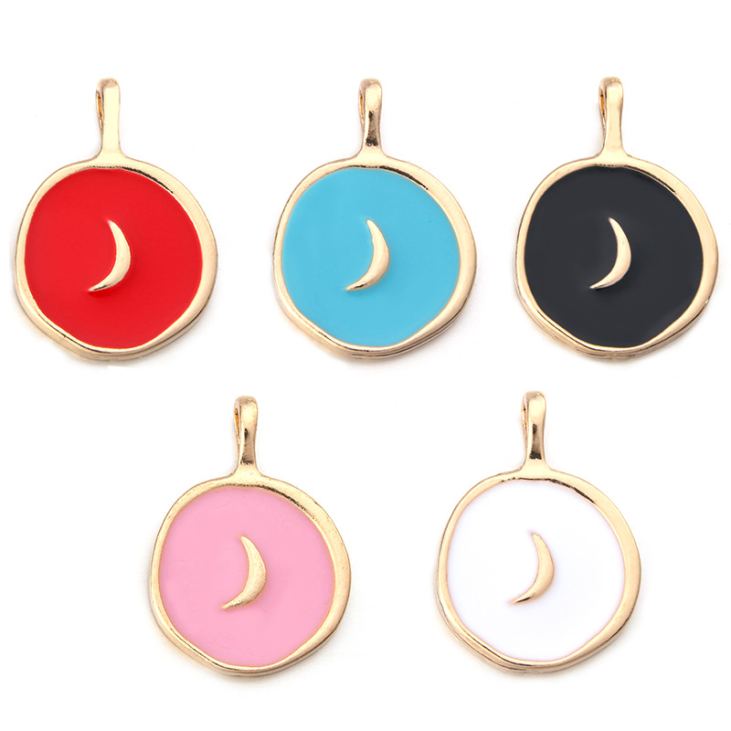 Moon pendant 2 red