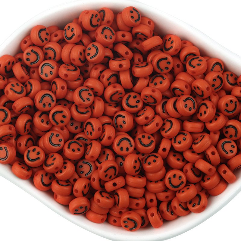 Orange 7*3.5mm hole 1.3mm (100 pieces)