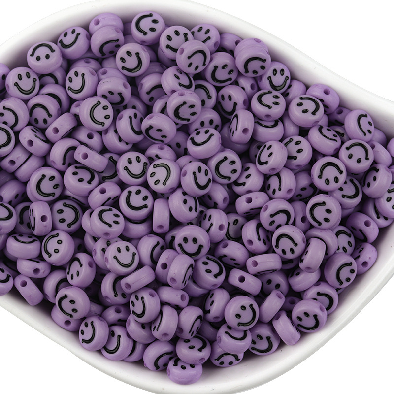 Light purple 7*3.5mm hole 1.3mm (100 pieces)