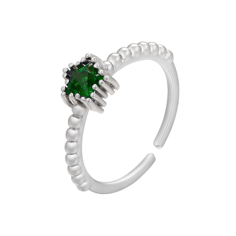 9:platinum color plated with green